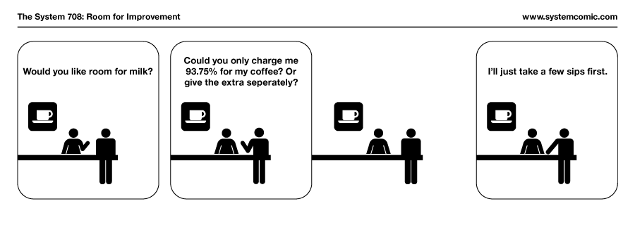 Who would want LESS coffee?